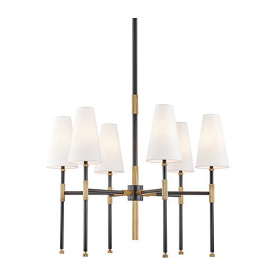 Hudson Valley Lighting Bowery 6 Light 28 inch Aged Old Bronze Chandelier Ceiling Light