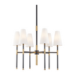 Hudson Valley Lighting Bowery 6 Light 28 inch Aged Old Bronze Chandelier Ceiling Light