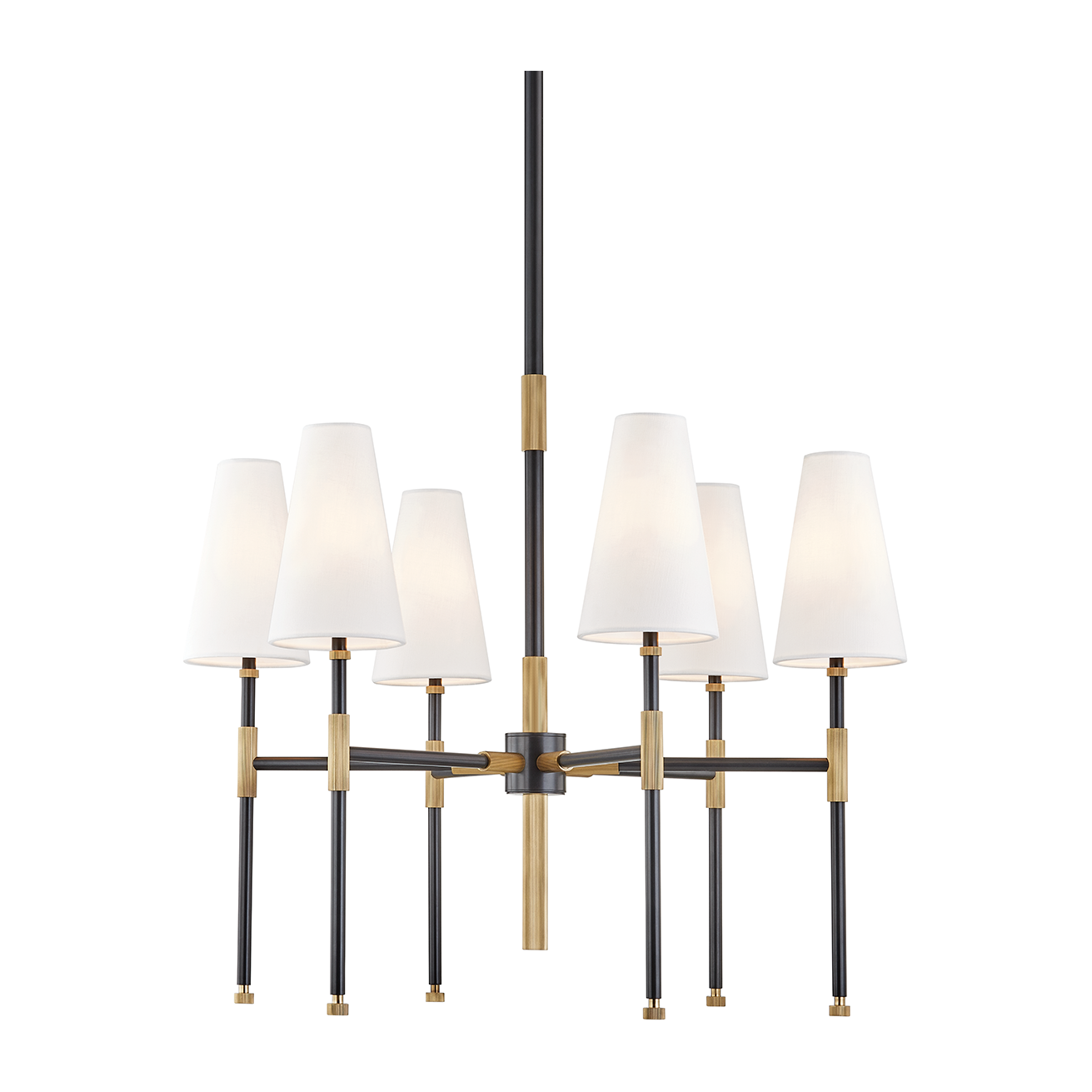 Hudson Valley Lighting Bowery 6 Light 28 inch Aged Old Bronze Chandelier Ceiling Light