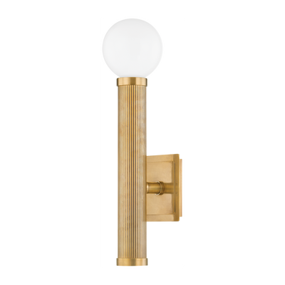 Corbett Pienza 1 Light Vintage Brass Wall Sconce Wall Light