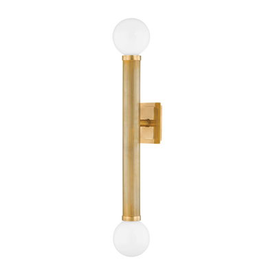 Corbett Pienza 2 Light Vintage Brass Wall Sconce Wall Light