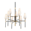 Hudson Valley Lighting Bowery 9 Light 34 inch Aged Old Bronze Chandelier Ceiling Light
