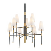 Hudson Valley Lighting Bowery 9 Light 34 inch Aged Old Bronze Chandelier Ceiling Light