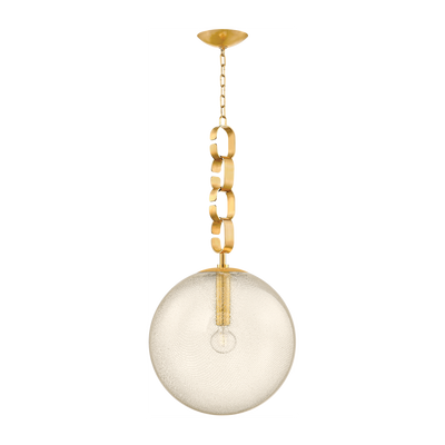 Corbett Nessa 1 Light Vintage Brass Pendant Ceiling Light