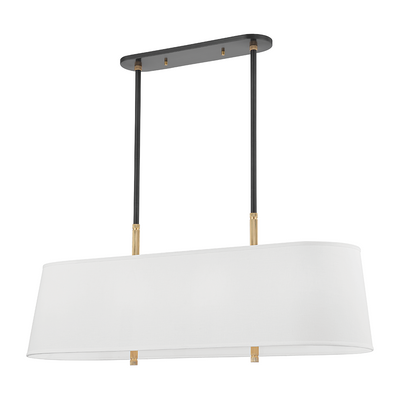Hudson Valley Lighting Bowery 8 Light 46.5 inch Aged Old Bronze Island Light Ceiling Light