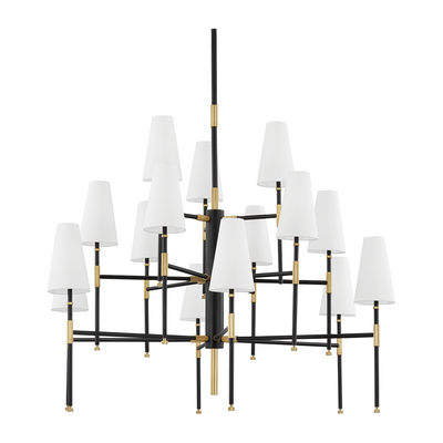 Hudson Valley Lighting Bowery 15 Light 48 inch Aged Old Bronze Chandelier Ceiling Light