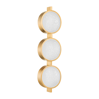 Corbett Ansonia 3 Light Vintage Brass Wall Sconce Wall Light
