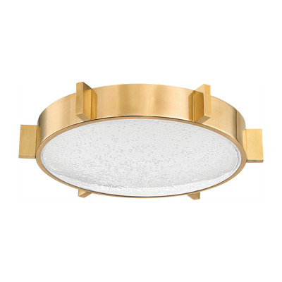 Corbett Ansonia 1 Light Vintage Brass Flush Mount Ceiling Light Clearance