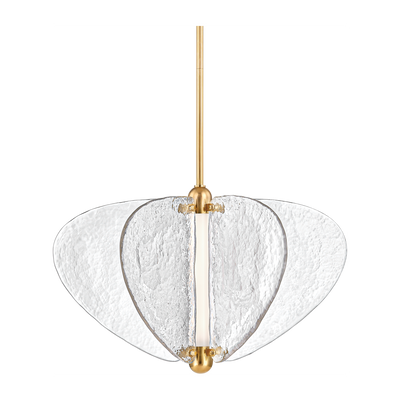 Corbett Freya 1 Light Vintage Brass Pendant Ceiling Light