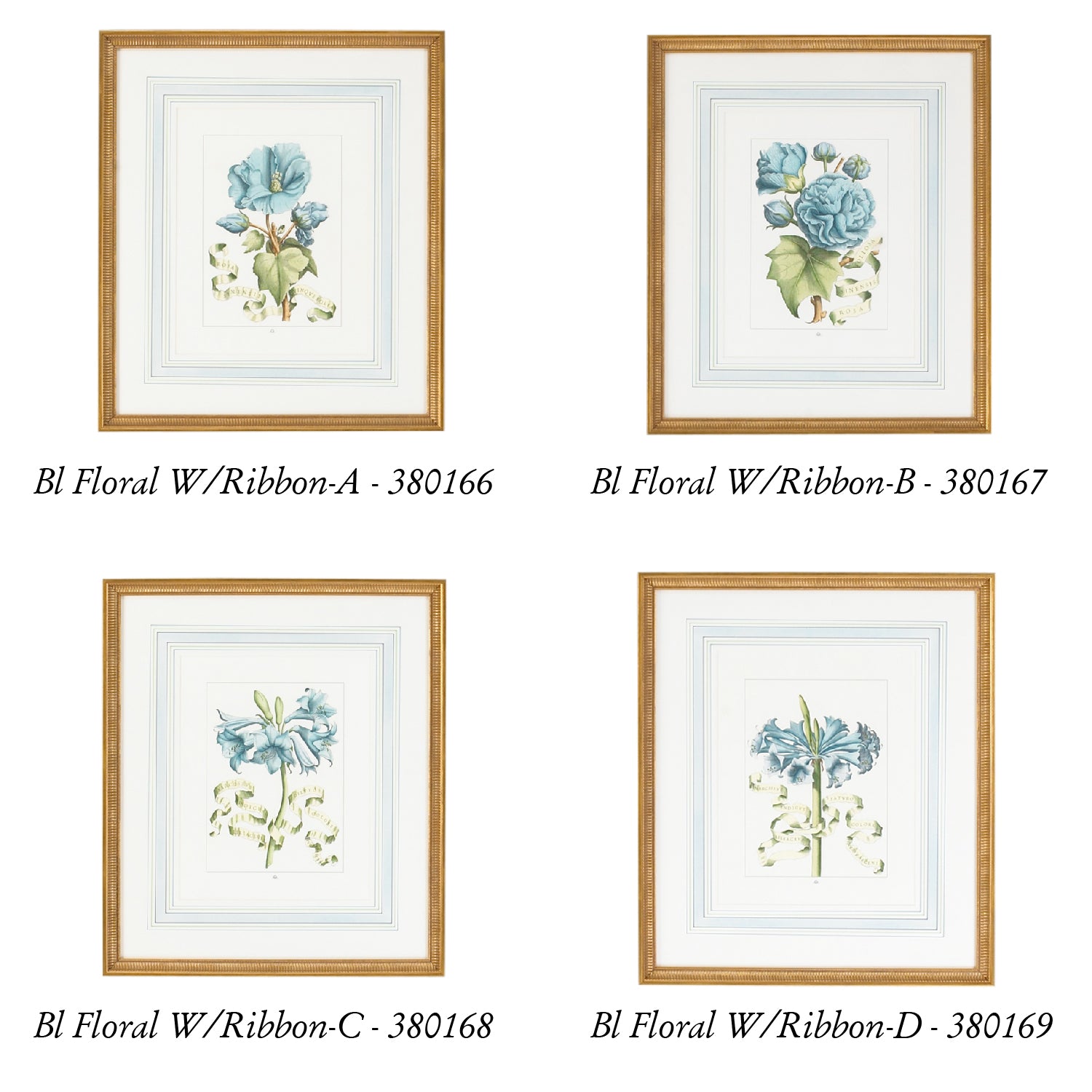 Chelsea House Bl Floral W Ribbon