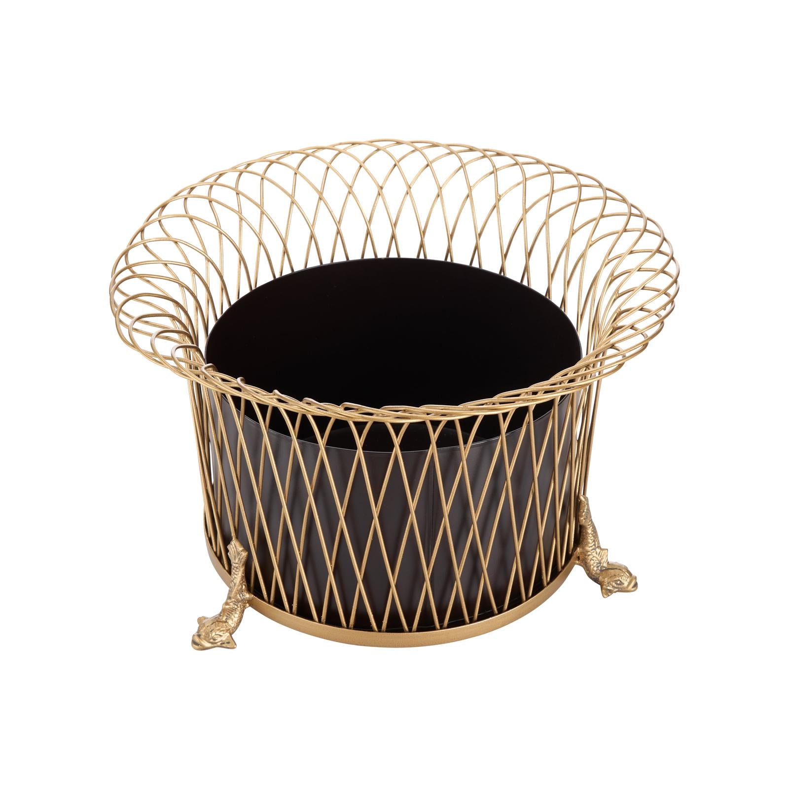 Chelsea House Round Dolphin Planter