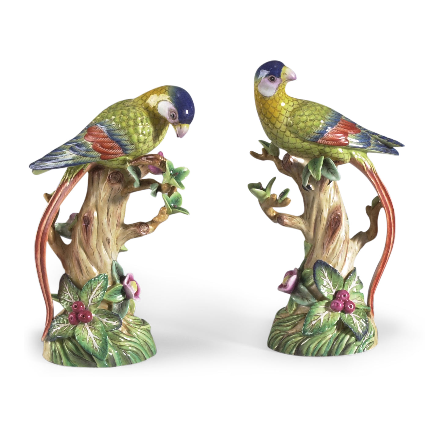 Chelsea House Parrot or Fruit Tree, Set of 2
