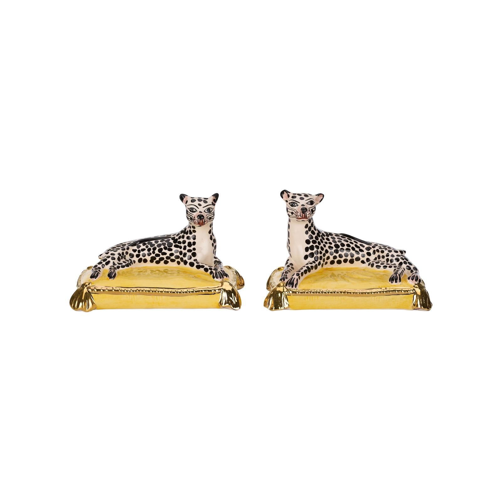 Chelsea House Leopards Sculpture, Set of 2