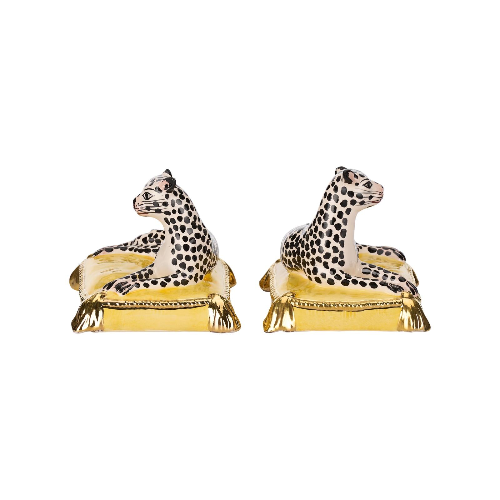 Chelsea House Leopards Sculpture, Set of 2