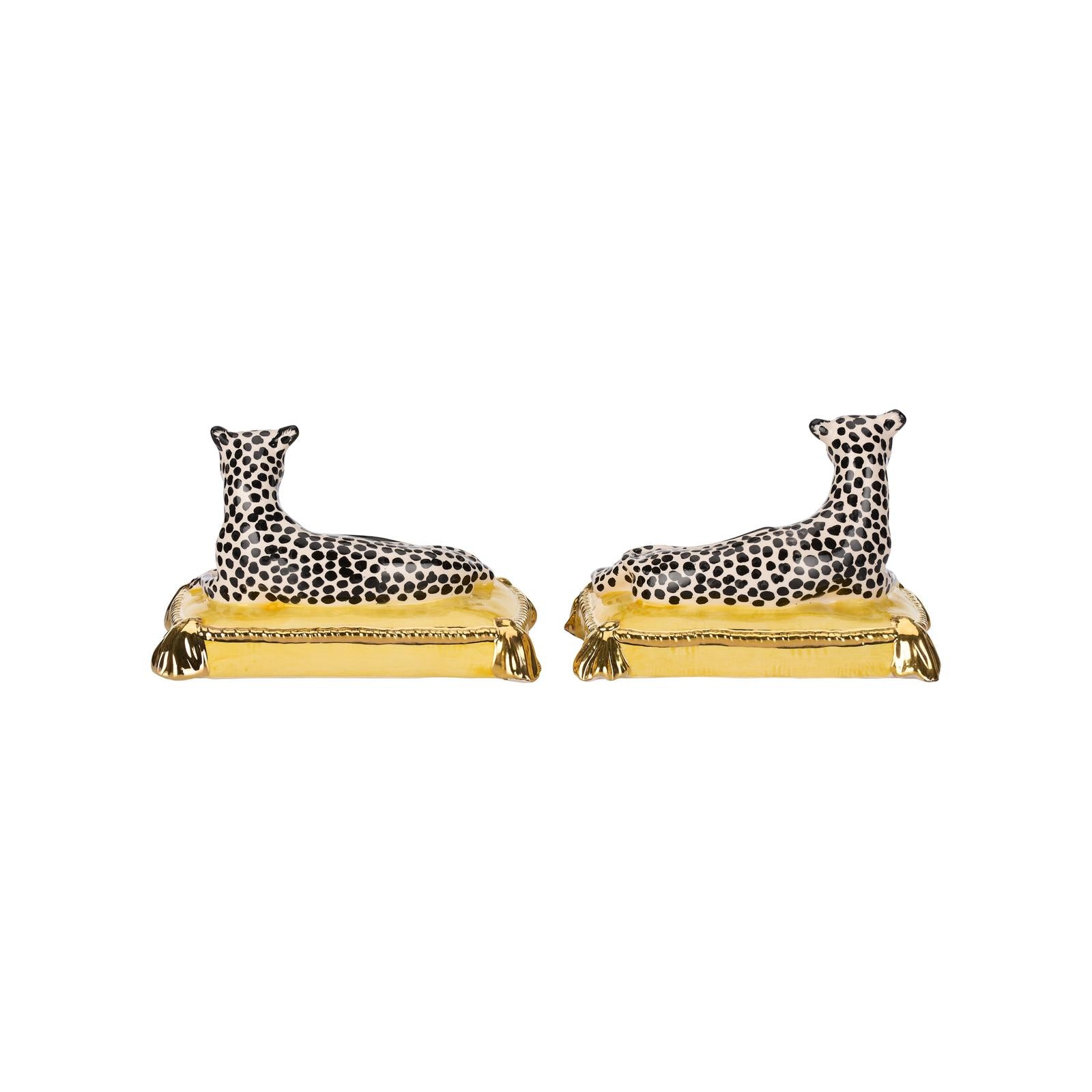 Chelsea House Leopards Sculpture, Set of 2