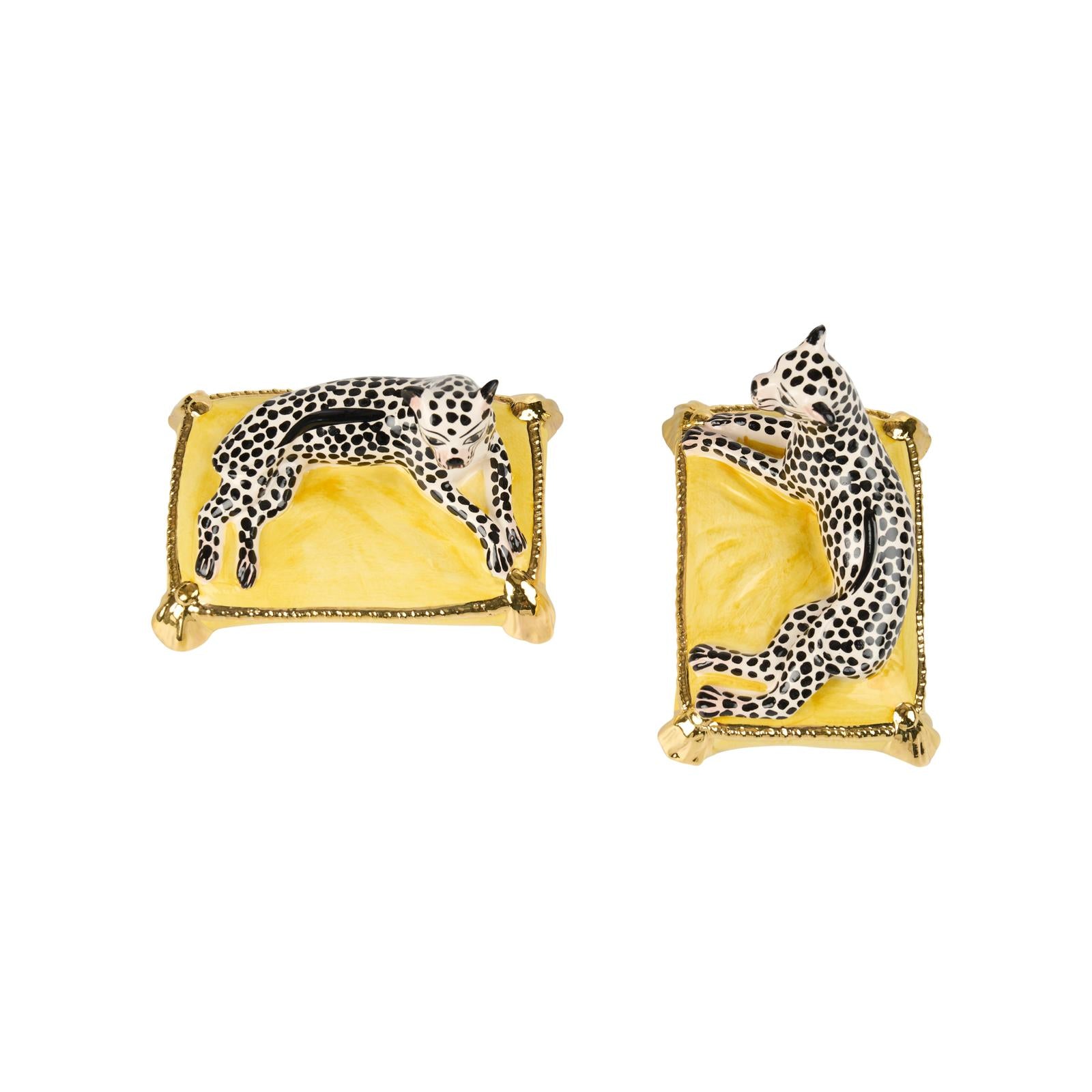 Chelsea House Leopards Sculpture, Set of 2