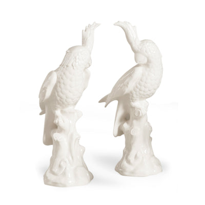 Chelsea House Large White Parrots - Set of 2