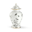Chelsea House Black White Chinoiserie Jar