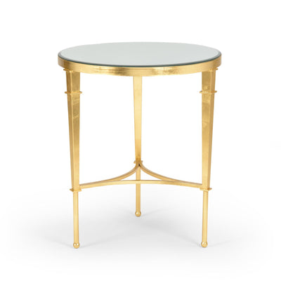 Chelsea House Round Gold Regent Accent Table