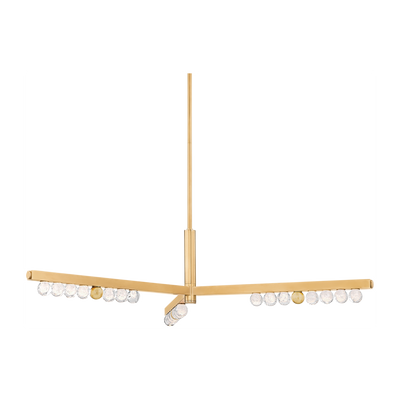 Corbett Annecy 3 Light Vintage Brass Chandelier Ceiling Light