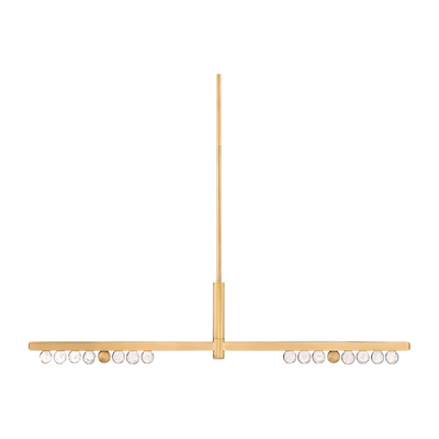 Corbett Annecy 2 Light Vintage Brass Linear Ceiling Light