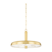 Hudson Valley Lighting Reynolds 1 Light 19.75 inch Aged Brass Pendant Ceiling Light