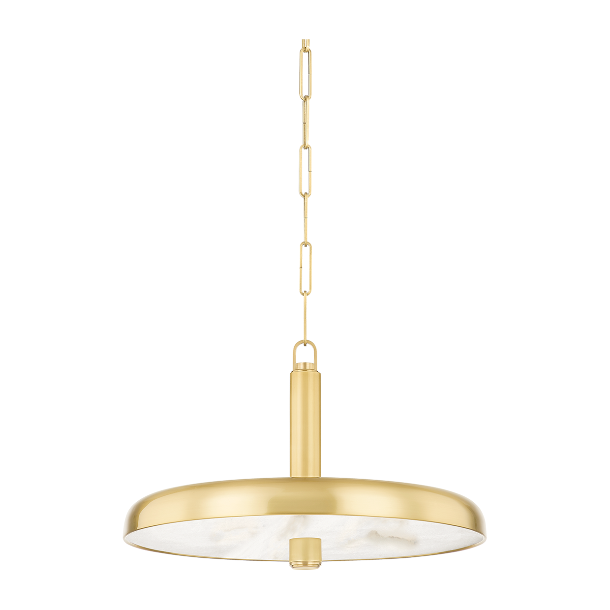 Hudson Valley Lighting Reynolds 1 Light 19.75 inch Aged Brass Pendant Ceiling Light