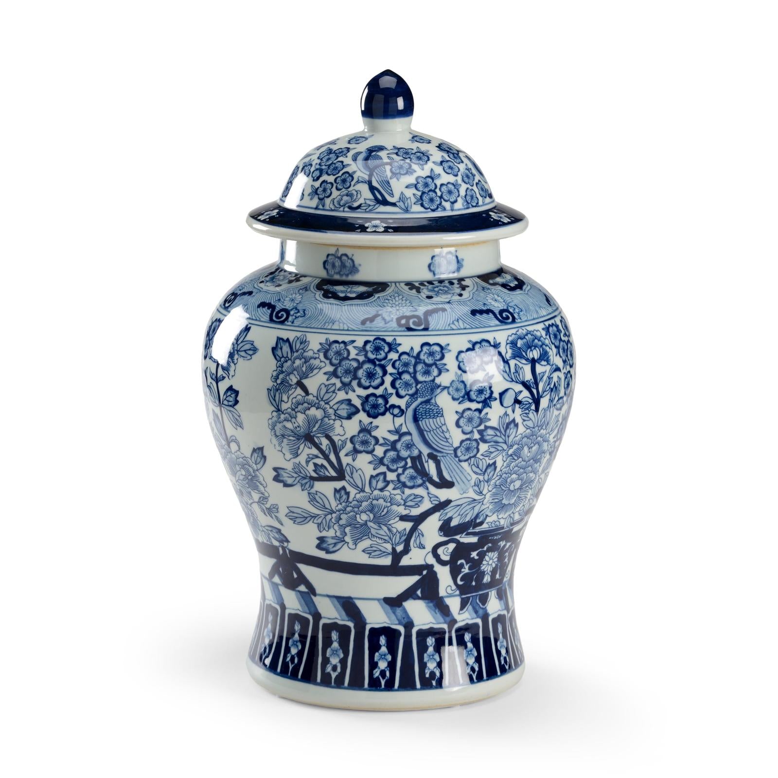 Chelsea House Floral Covered Urn