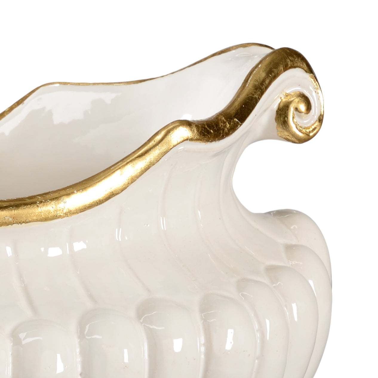 Chelsea House White Oval Pot