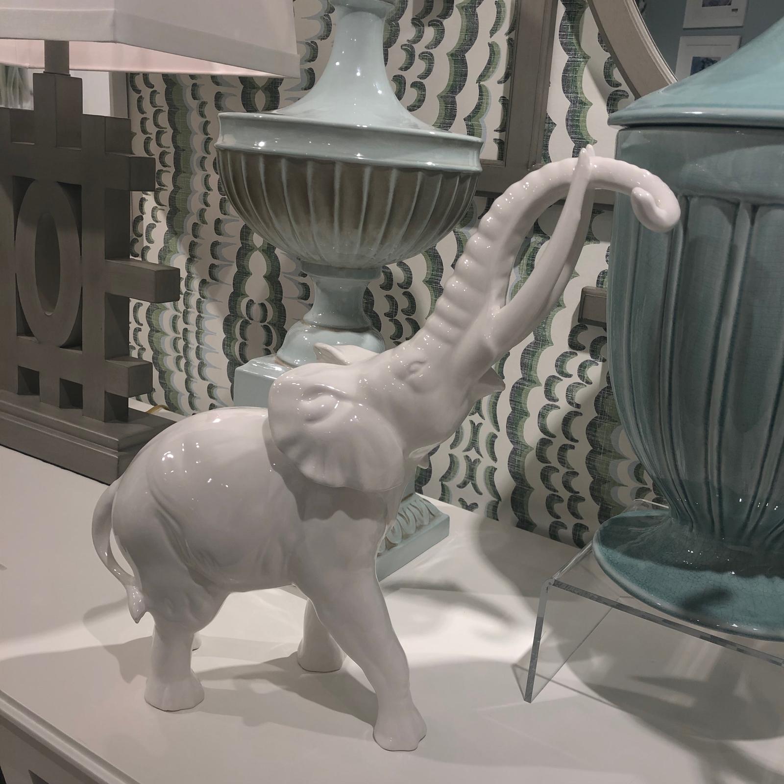 Chelsea House White Large Elephant Figure