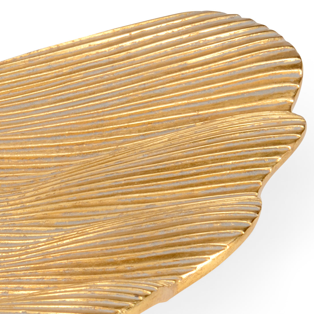 Chelsea House Gold Lotus Leaf Trays, Set of 3
