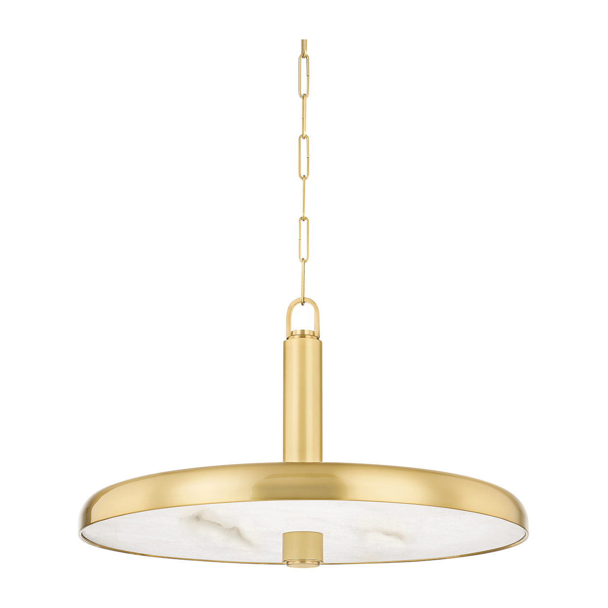 Hudson Valley Lighting Reynolds 1 Light 28 inch Aged Brass Pendant Ceiling Light