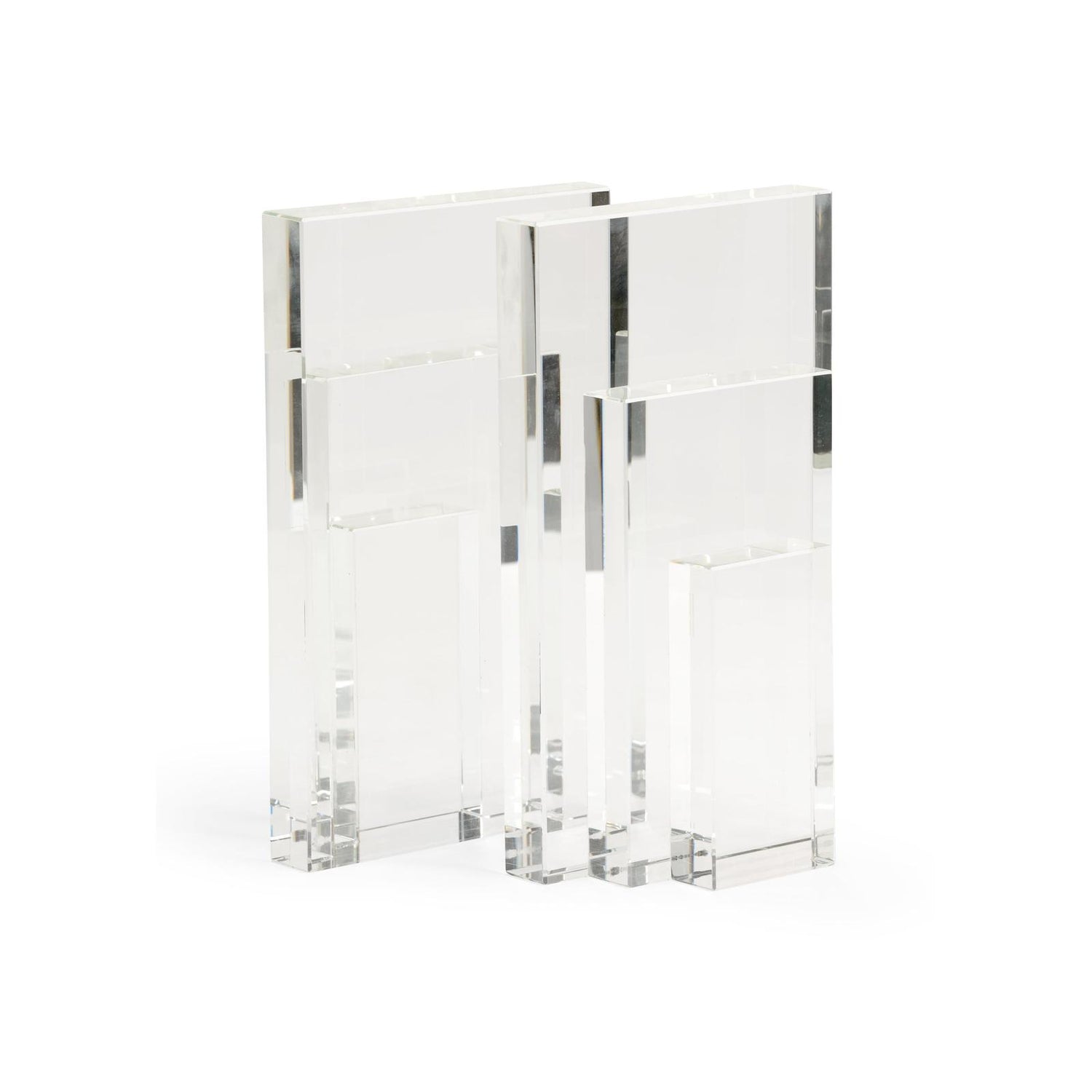 Chelsea House Crystal Bookends, Set of 2