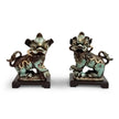 Chelsea House Chinese Dogs Sculpture, Pair
