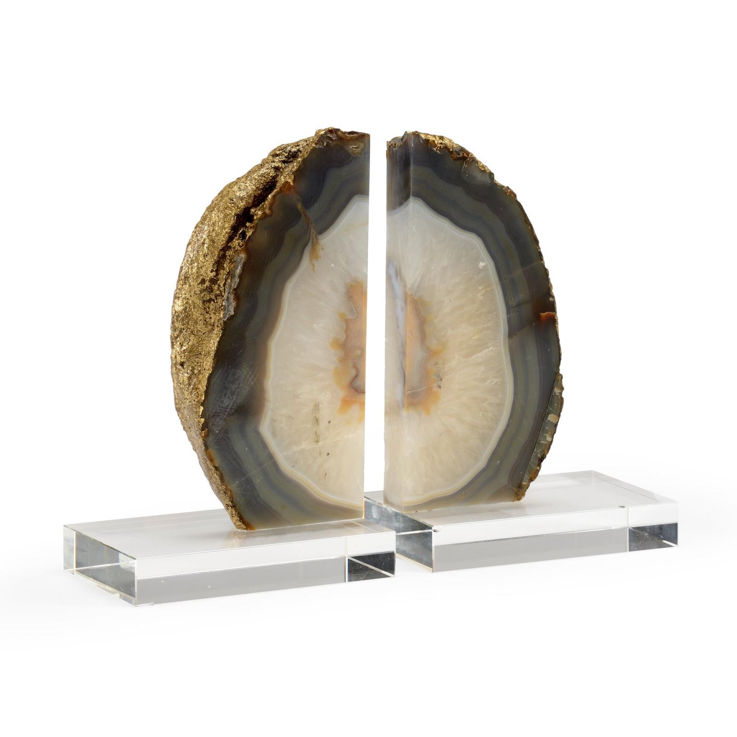 Chelsea House Geode Bookends, Set of 2