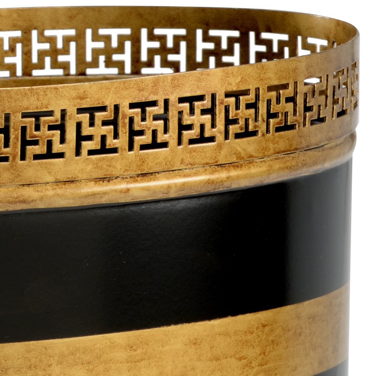 Chelsea House Robbins Black Wastebasket