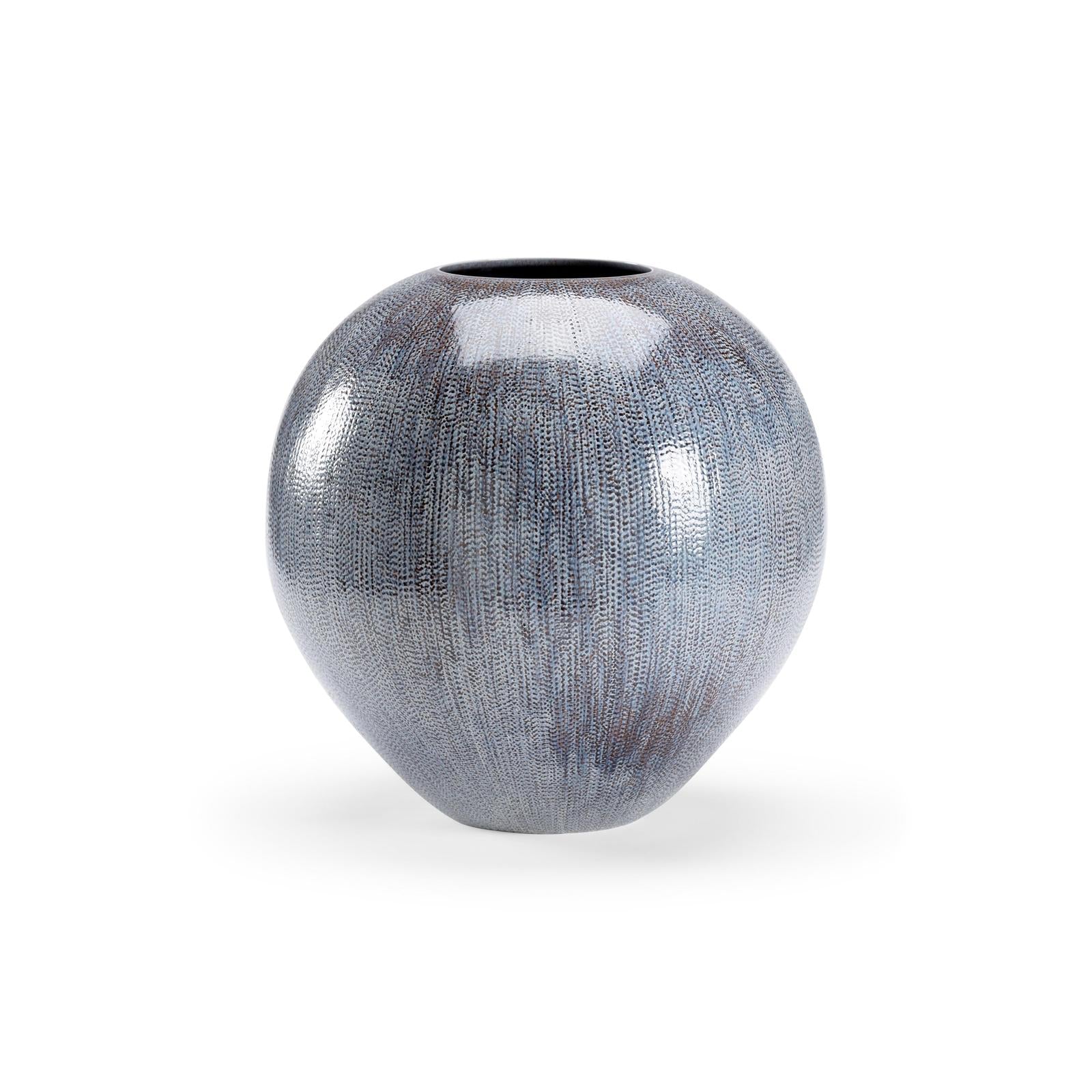 Chelsea House Round Blue Granger Vase