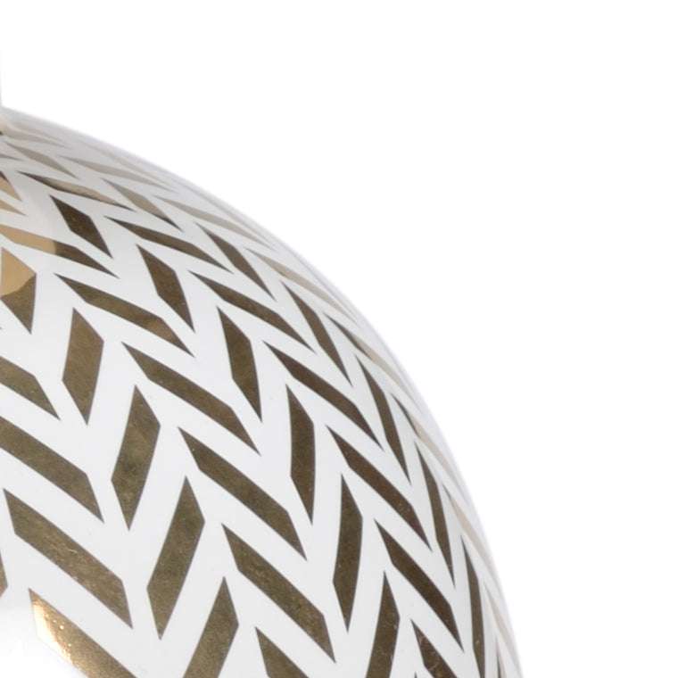 Chelsea House Herringbone Coverd Gold Urn