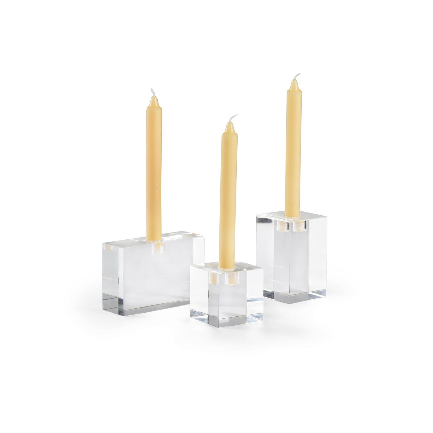 Chelsea House Trifoil Candlesticks, Set of 3