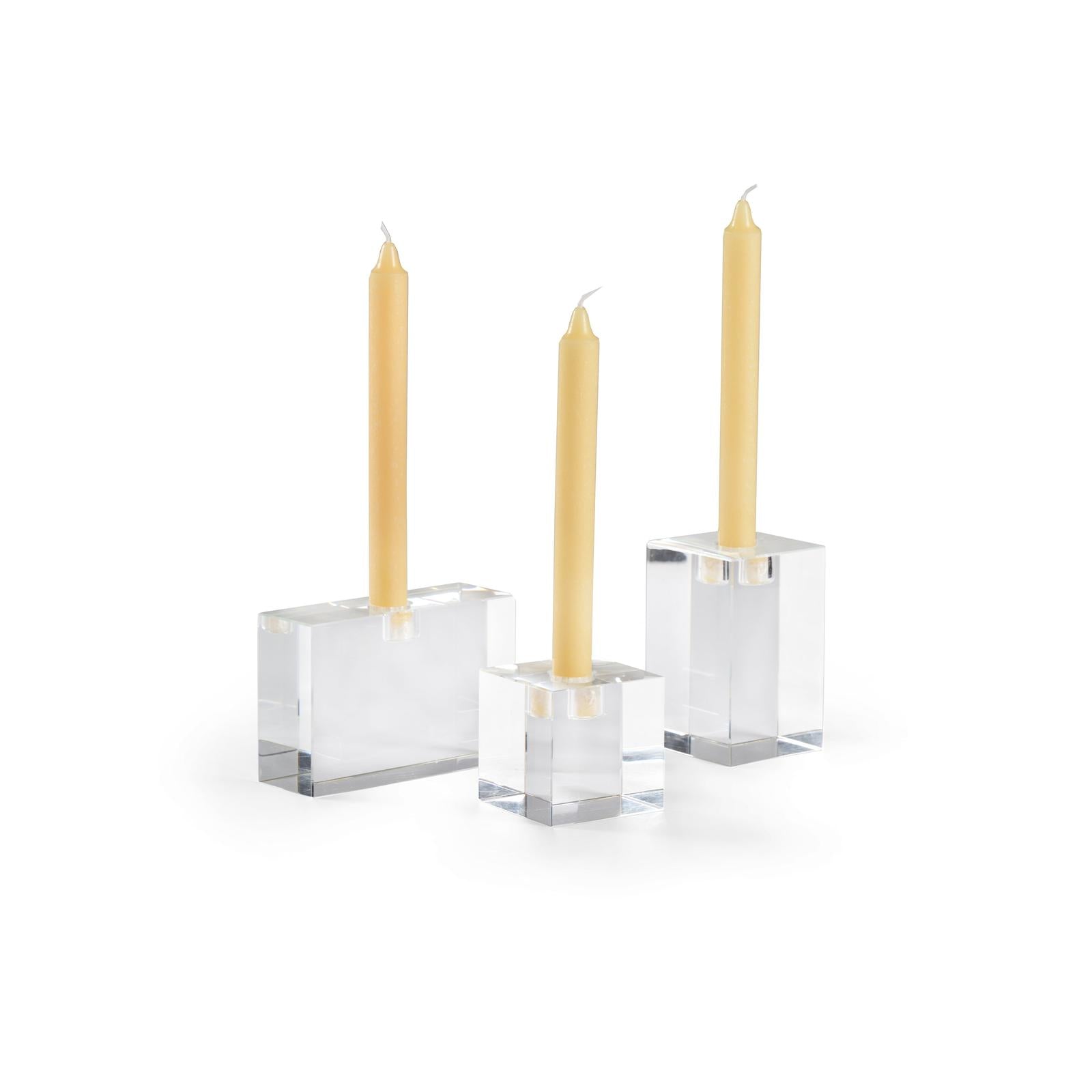 Chelsea House Trifoil Candlesticks, Set of 3