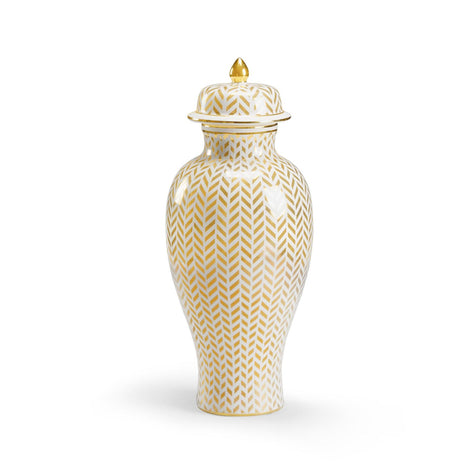 Chelsea House Herringbone Gold Vase