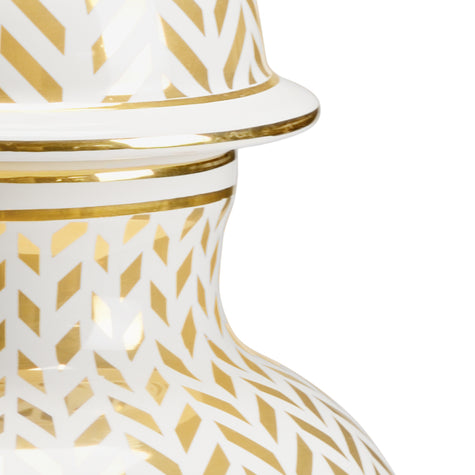 Chelsea House Herringbone Gold Vase