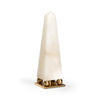 Chelsea House Alabaster Obelisk Iron Base