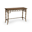 Chelsea House Sheraton Walnut Bamboo Console