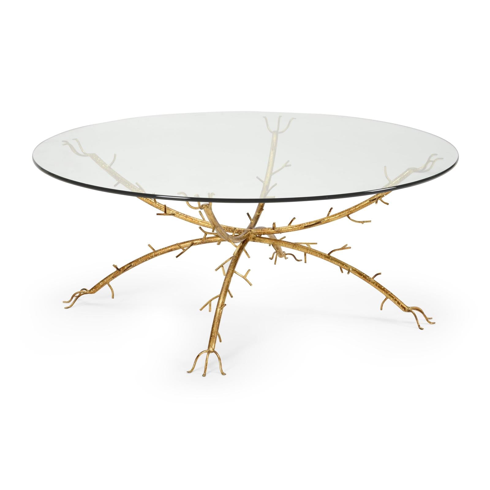 Chelsea House Gold Coral Coffee Table