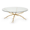 Chelsea House Gold Coral Coffee Table