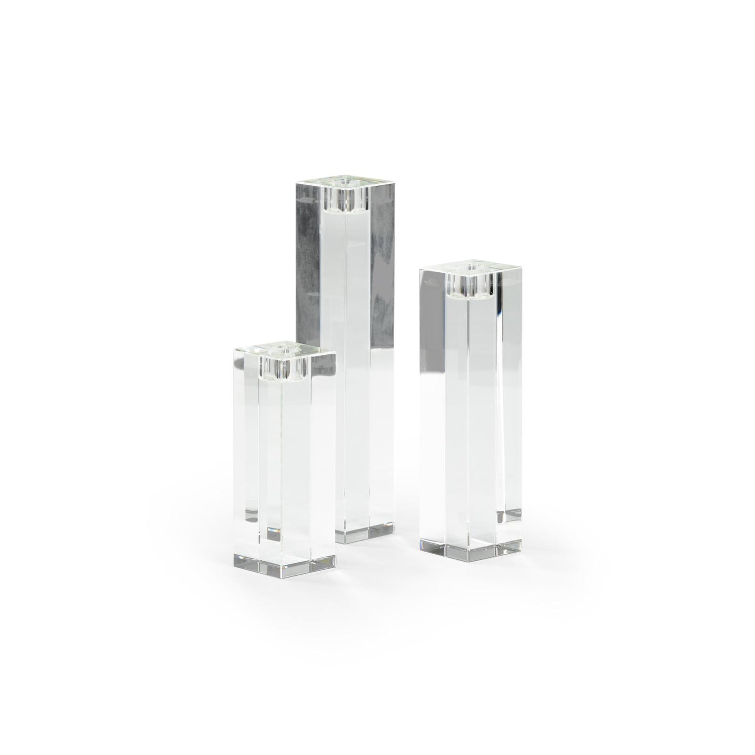 Chelsea House Statue Candlesticks, Set of 3