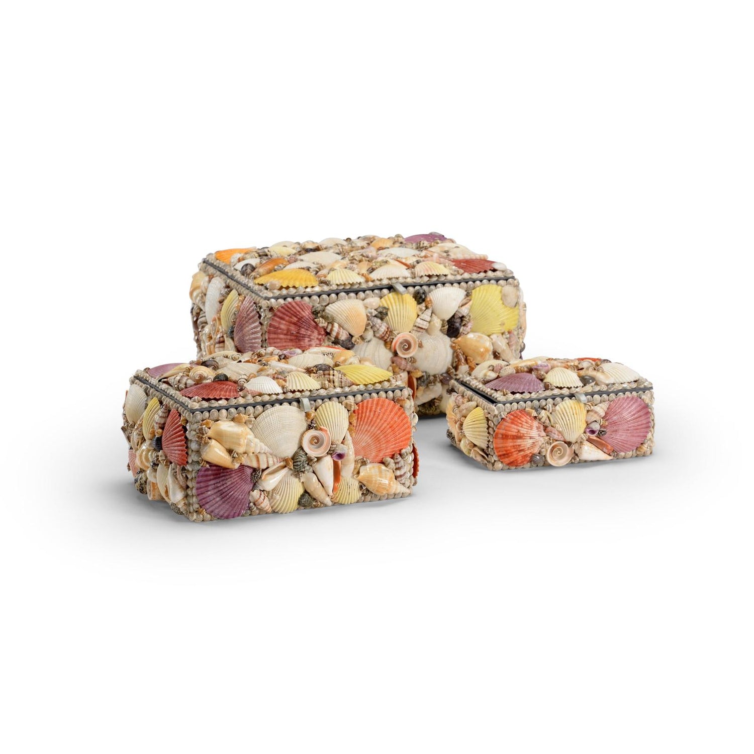Chelsea House Shell Boxes, Set of 3