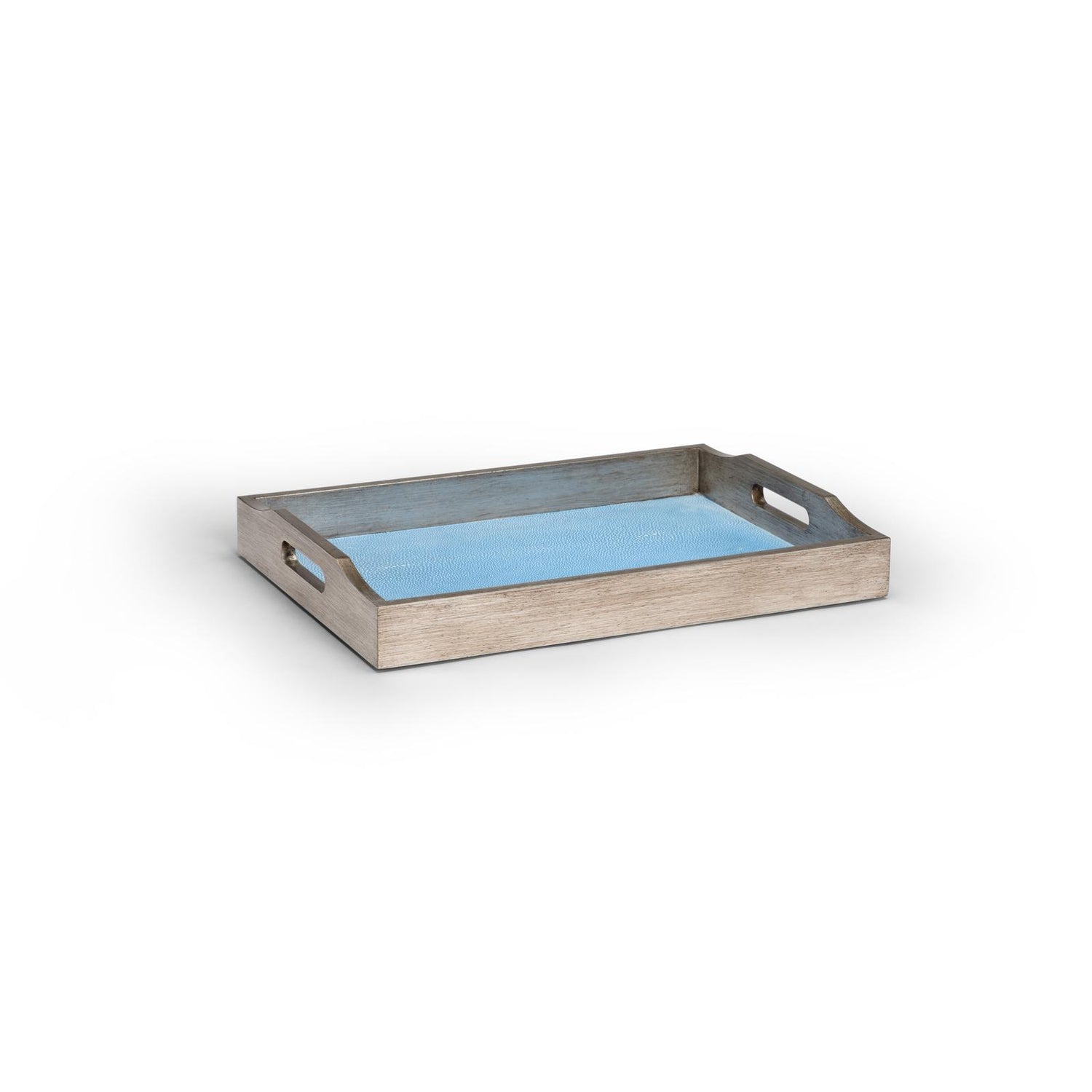 Chelsea House Small Blue Shagreen Tray