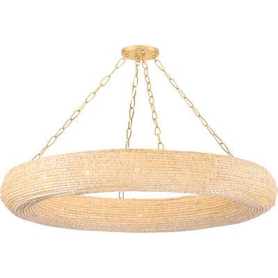 Corbett Lure 16 Light Vintage Gold Leaf Chandelier Ceiling Light